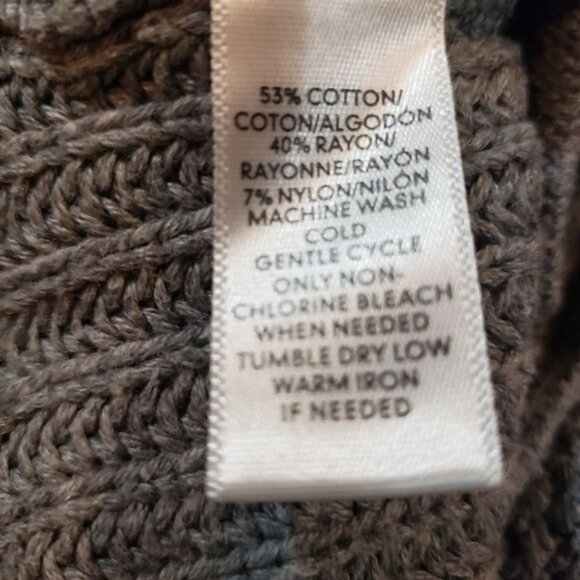 Lou & Grey Knit Cowl Neck Gray Lightweight Pullover Sweater Women's Size XS - Picture 6 of 7